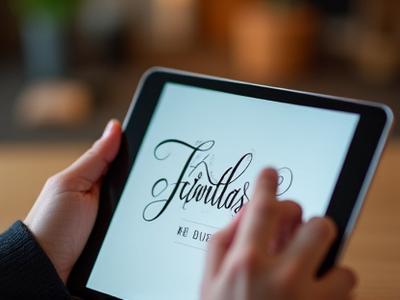 Kalligráfiai szöveg digitális felületen, social media poszt